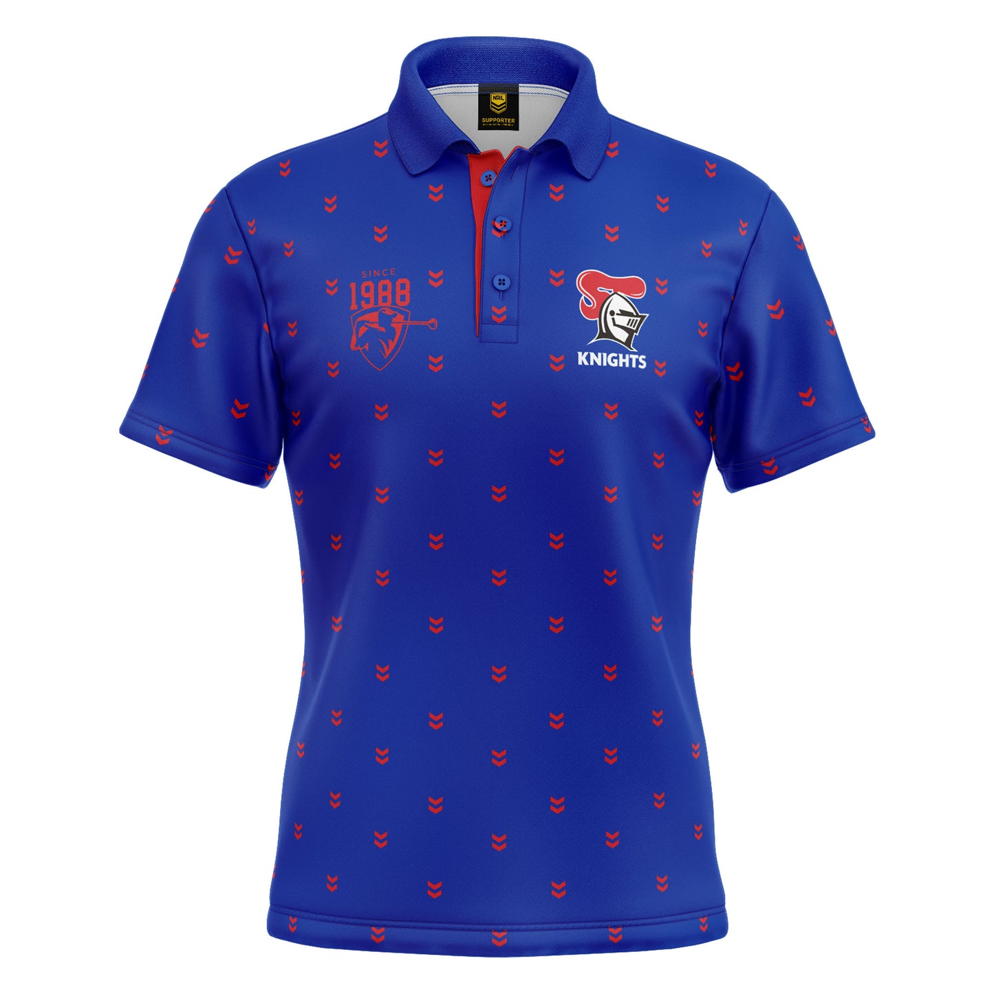 NRL MULLIGAN GOLF POLO SHIRT - NEWCASTLE KNIGHTS