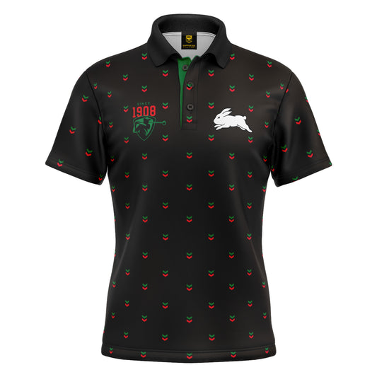 NRL MULLIGAN GOLF POLO SHIRT - SOUTH SYDNEY RABBITOHS