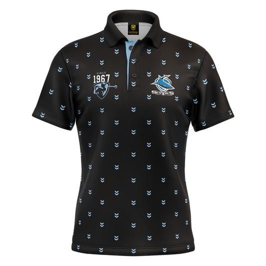 NRL MULLIGAN GOLF POLO SHIRT - CRONULLA SUTHERLAND SHARKS