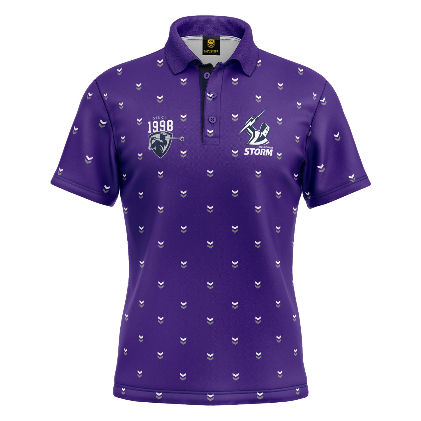 NRL MULLIGAN GOLF POLO SHIRT - MELBOURNE STORM