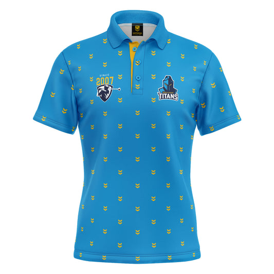 NRL MULLIGAN GOLF POLO SHIRT - GOLD COAST TITANS