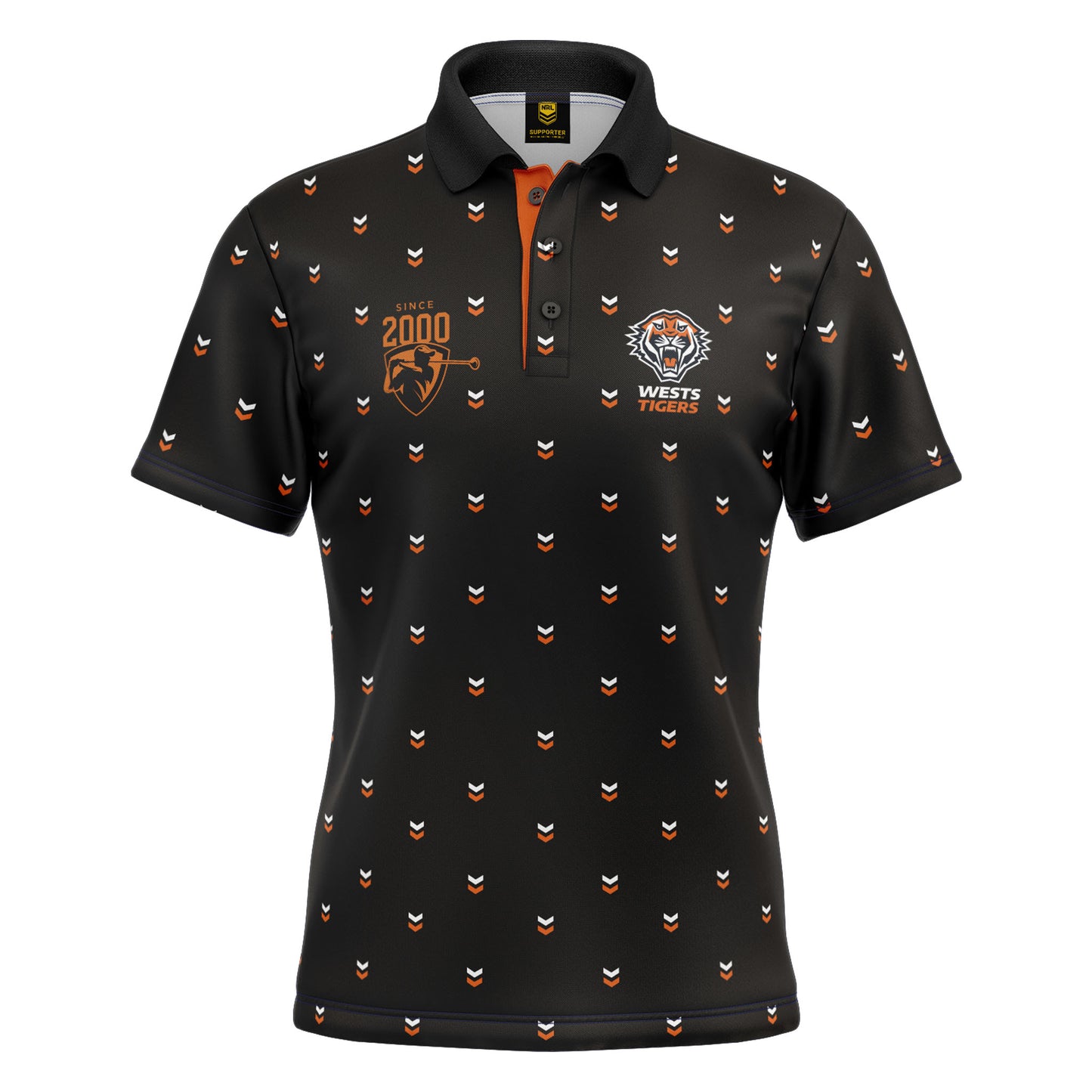 NRL MULLIGAN GOLF POLO SHIRT - WESTS TIGERS