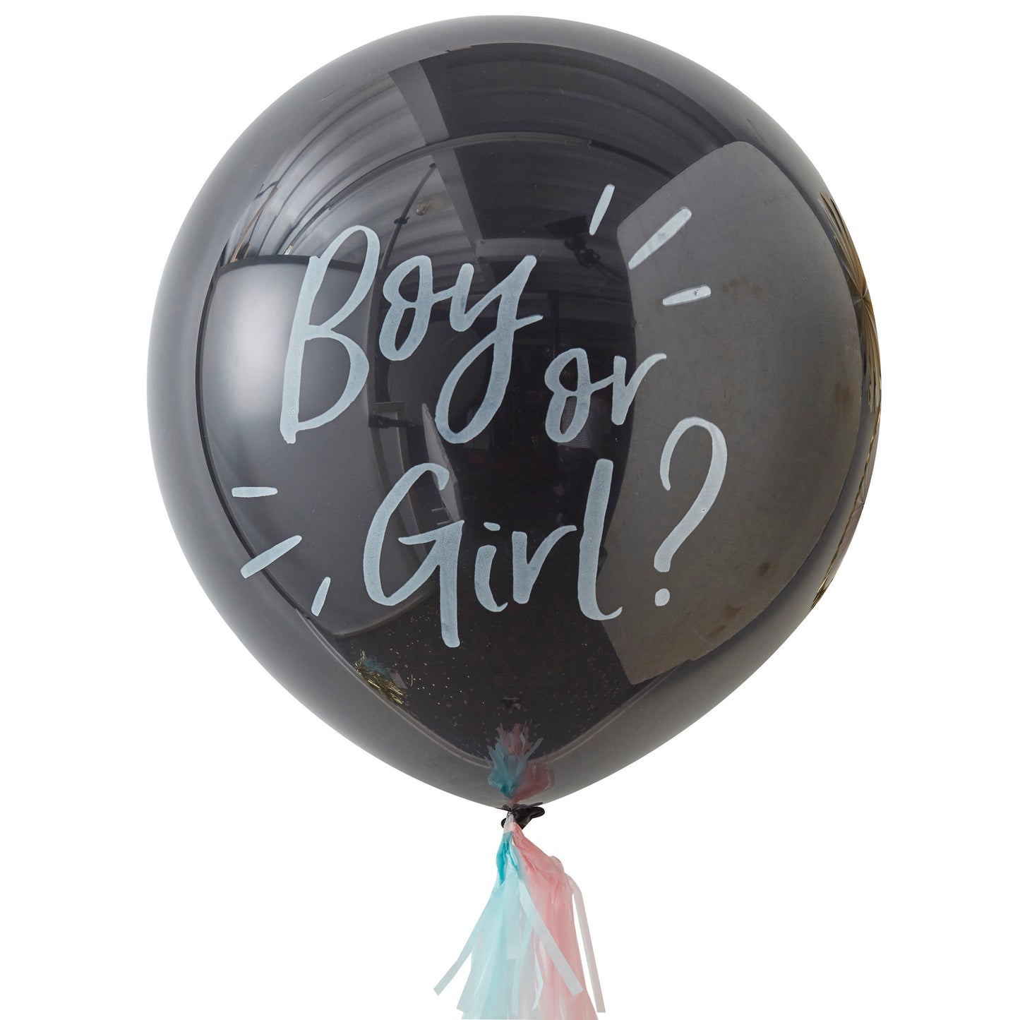 GENDER REVEAL CONFETTI LATEX BALLOON KIT - BOY OR GIRL