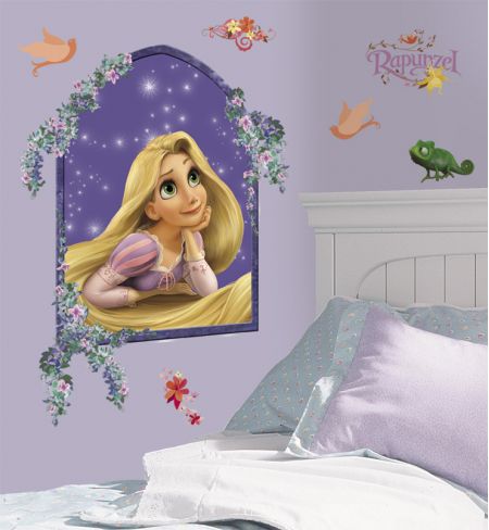 ROOMMATES DISNEY PRINCESS TANGLED GIANT REMOVABLE WALL STICKERS - 18 STICKERS