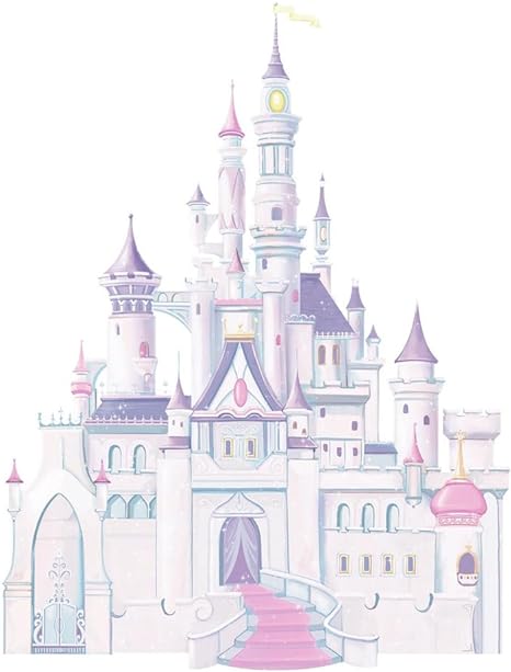 ROOMMATES DISNEY PRINCESS CASTLE GIANT REMOVABLE WALL STICKERS - 7 STICKERS