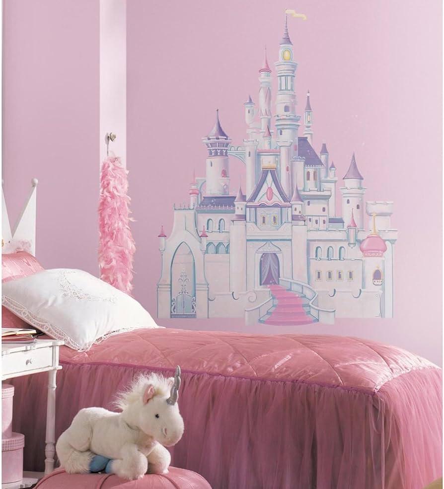 ROOMMATES DISNEY PRINCESS CASTLE GIANT REMOVABLE WALL STICKERS - 7 STICKERS