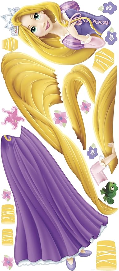 ROOMMATES DISNEY PRINCESS RAPUNZEL GIANT REMOVABLE WALL STICKERS - 19 STICKERS