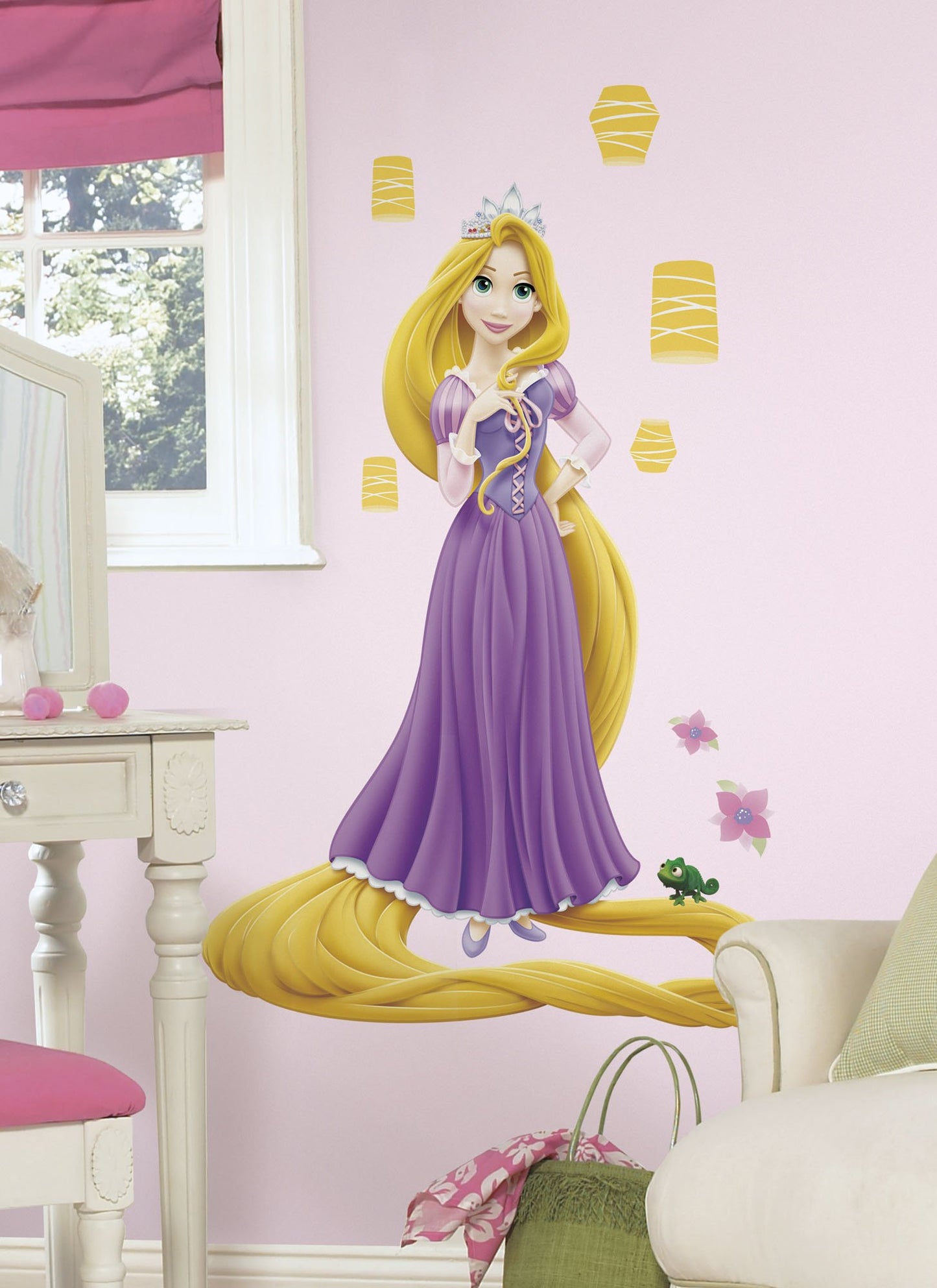 ROOMMATES DISNEY PRINCESS RAPUNZEL GIANT REMOVABLE WALL STICKERS - 19 STICKERS