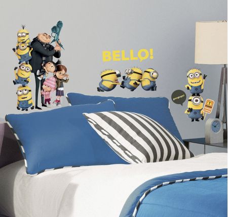 ROOMMATES DESPICABLE ME 2 REMOVABLE WALL STICKERS - 31 STICKERS