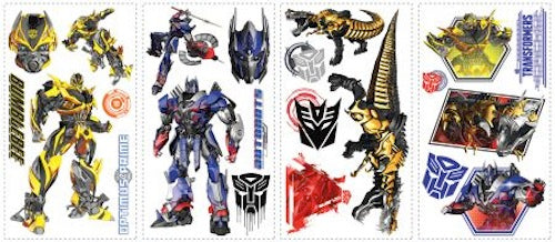 ROOMMATES TRANSFORMERS REMOVABLE WALL STICKERS - 22 STICKERS