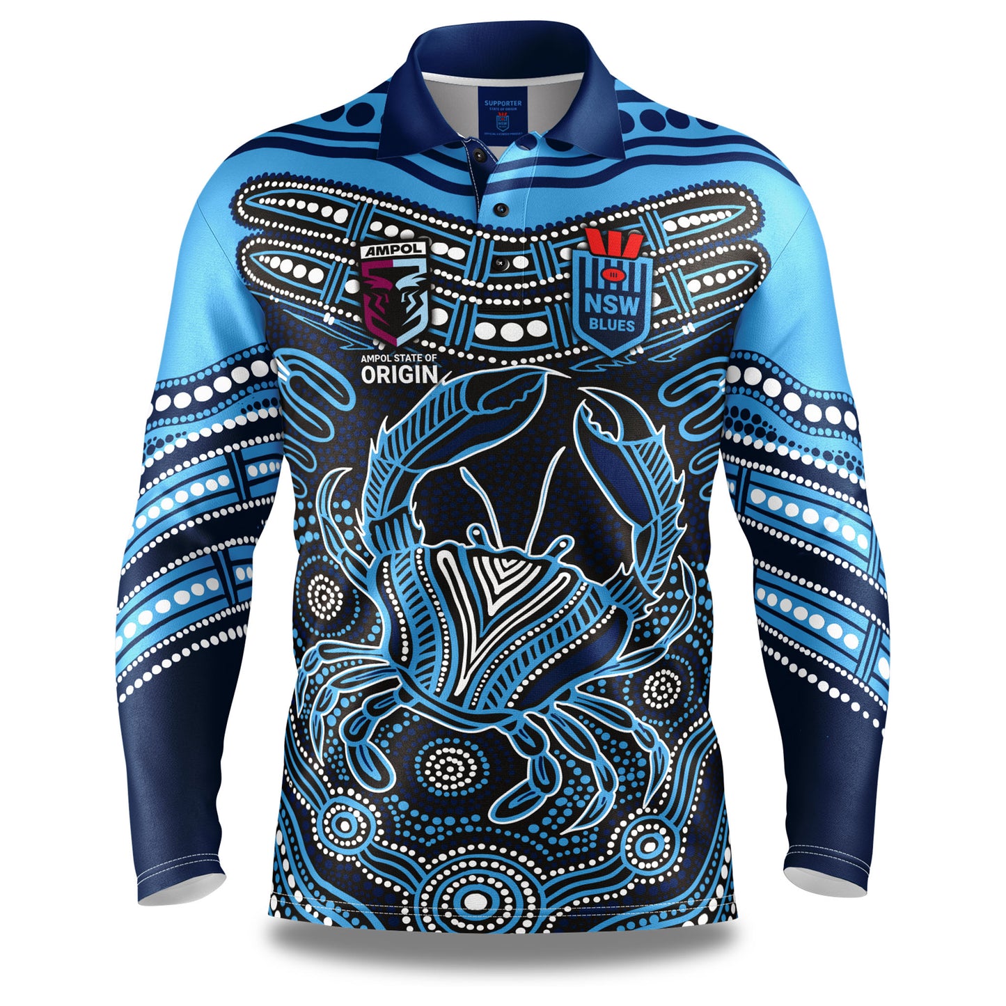 NRL KARUMBA FISHING SHIRT - NSW BLUES