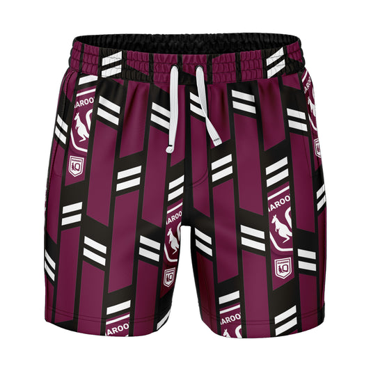 NRL RIVIERA VOLLEY SWIM SHORTS - QLD MAROONS