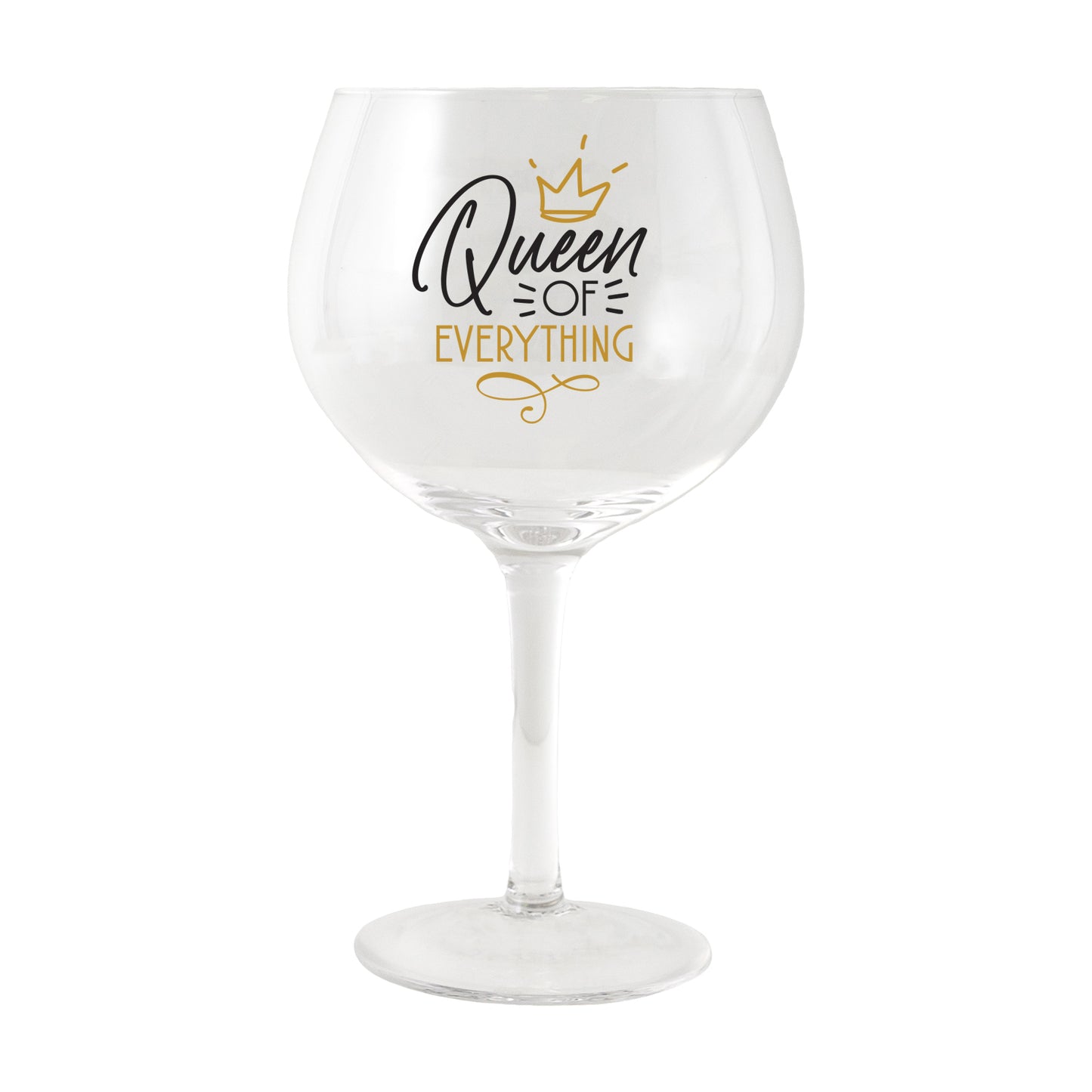 SIP CELEBRATION QUEEN OF EVERYTHING BALLOON GLASS