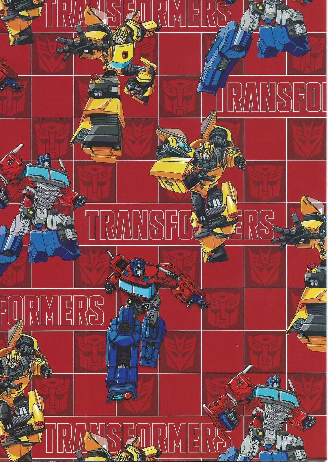 GIFT WRAP - TRANSFORMERS ACTION