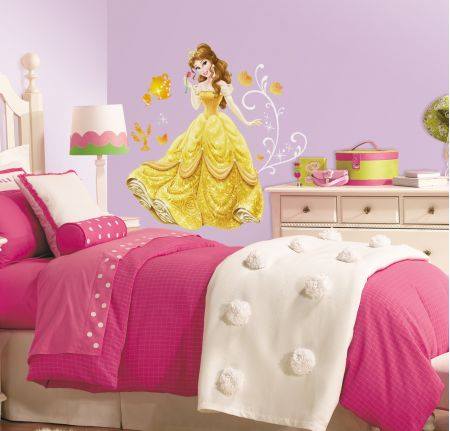 ROOMMATES DISNEY PRINCESS BEAUTY AND THE BEAST GIANT REMOVABLE WALL STICKERS - 20 STICKERS