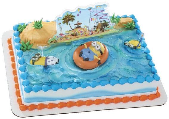 DESPICABLE ME 2 BEACH PARTY CAKE DECORATION KIT