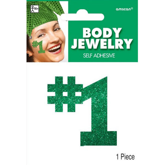 BODY JEWELRY NUMBER 1 - GREEN