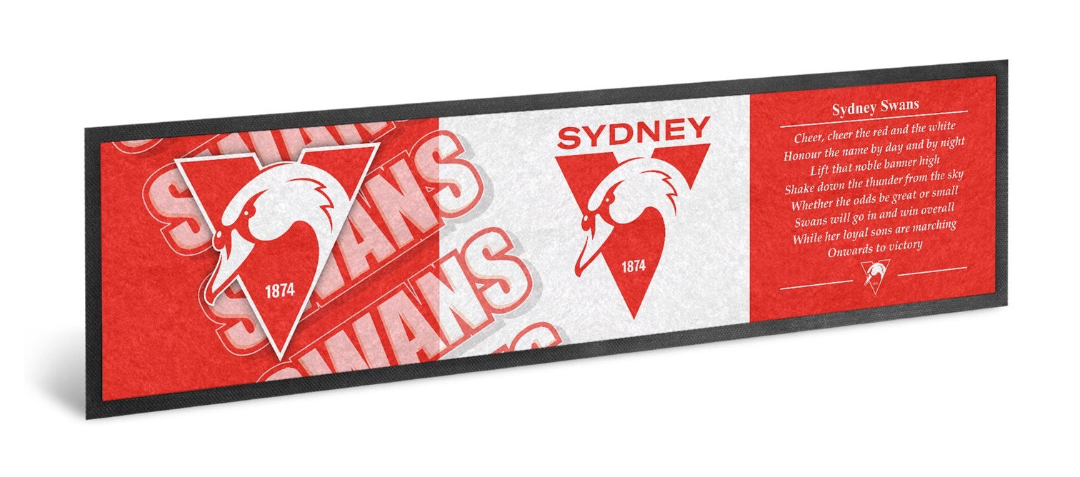 AFL SYDNEY SWANS BAR RUNNER – Sunshine Coast Parties & Gifts