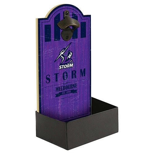 NRL MELBOURNE STORM MDF OPENER WITH CATCHER