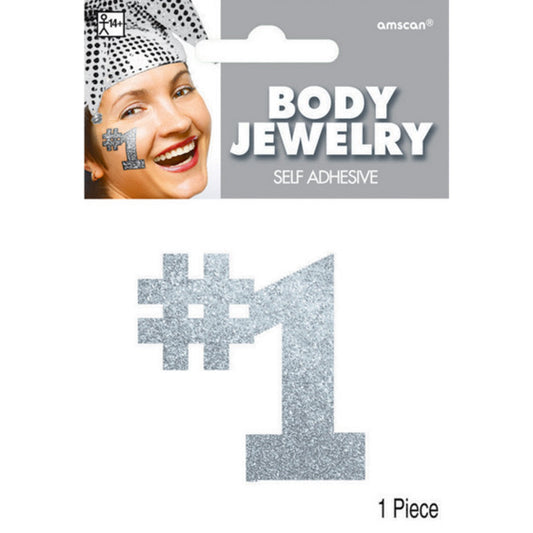 BODY JEWELRY NUMBER 1 - SILVER