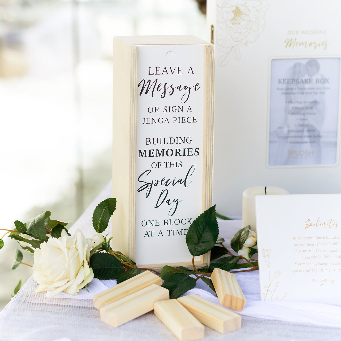 WEDDING SIGNATURE JUMBLING TOWER