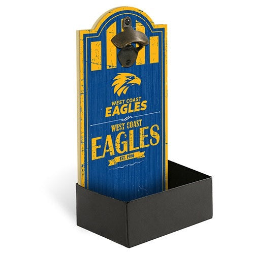 AFL WEST COAST EAGLES MDF OPENER WITH CATCHER