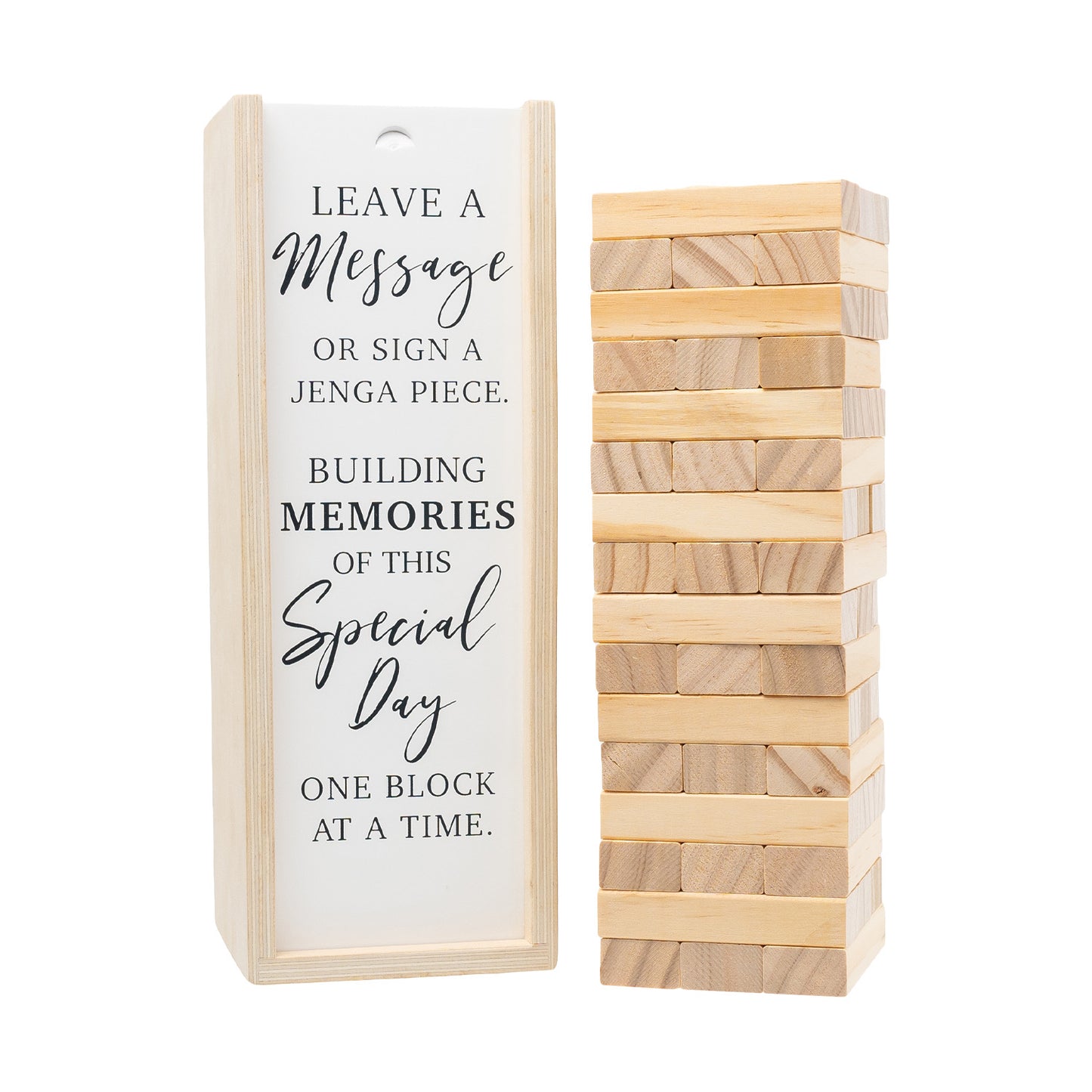 WEDDING SIGNATURE JUMBLING TOWER