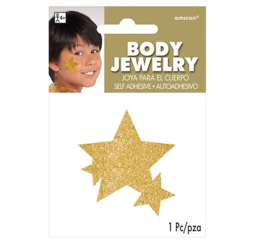 BODY JEWELRY STAR - GOLD