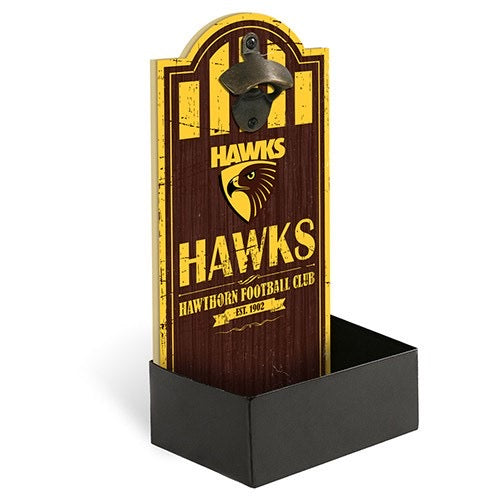 AFL HAWTHORN HAWKS MDF OPENER WITH CATCHER