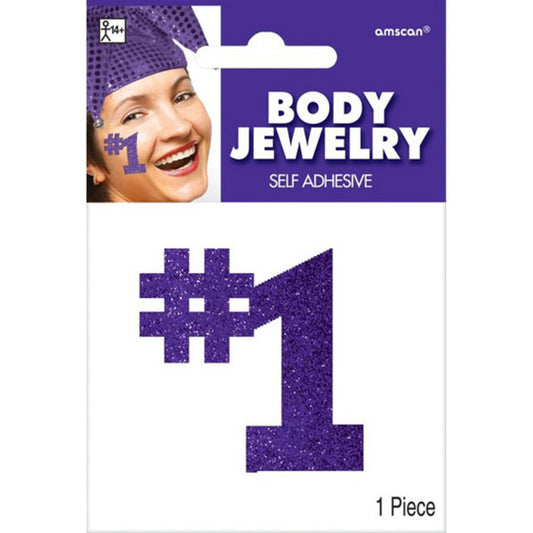 BODY JEWELRY NUMBER 1 - PURPLE