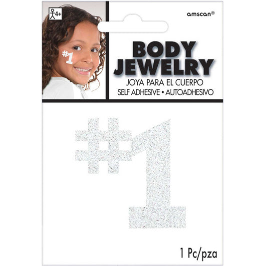 BODY JEWELRY NUMBER 1 - WHITE