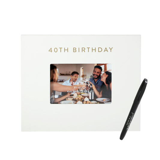 40TH BIRTHDAY SIGNATURE FRAME