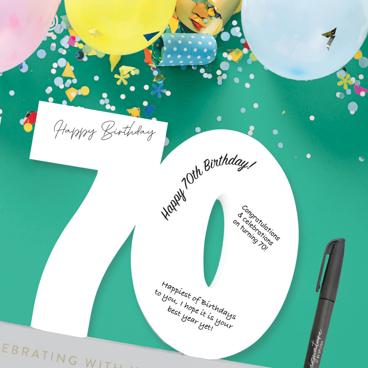 70TH BIRTHDAY SIGNATURE NUMBER