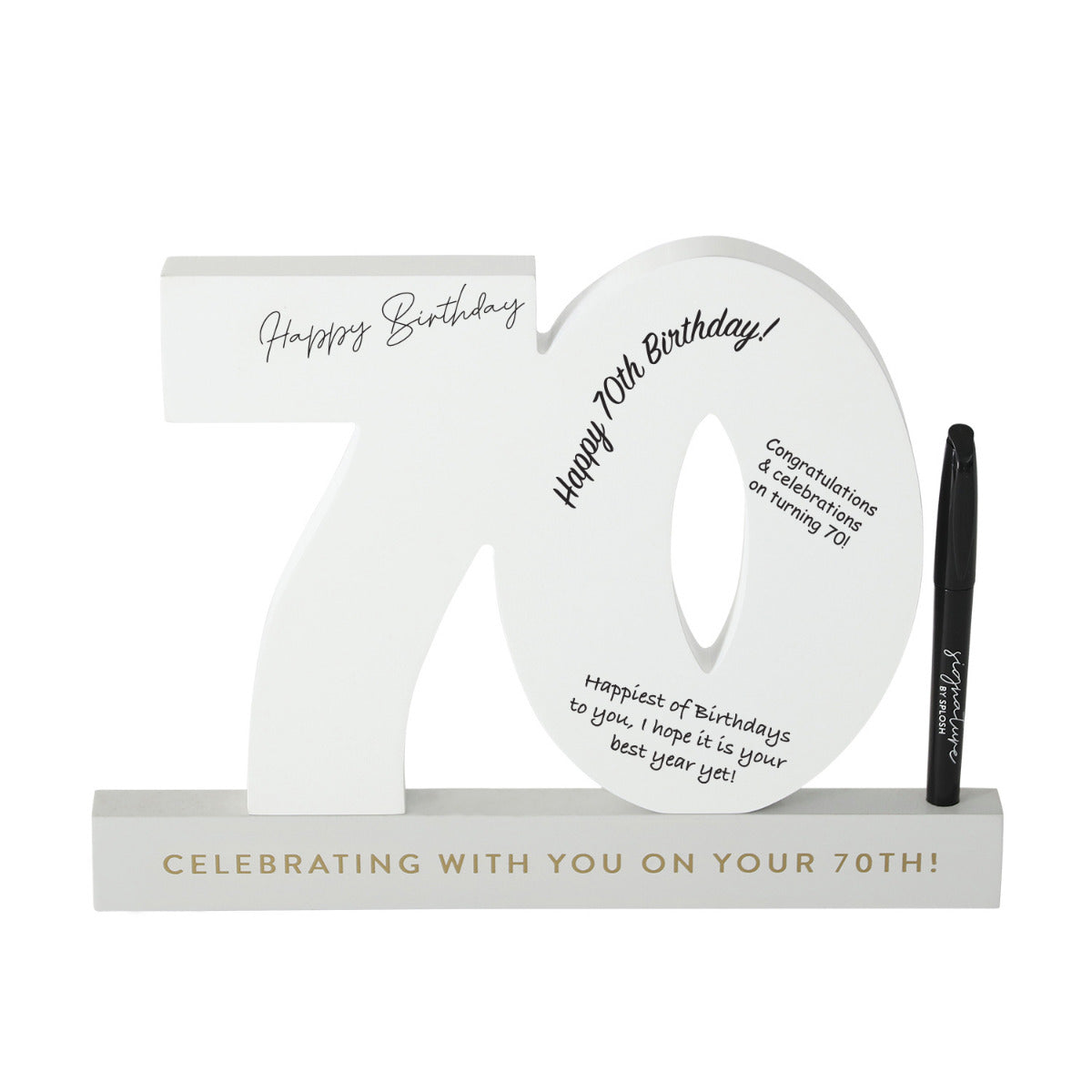 70TH BIRTHDAY SIGNATURE NUMBER