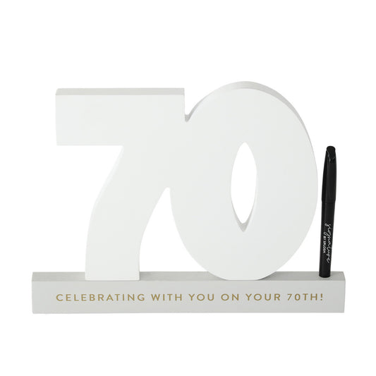 70TH BIRTHDAY SIGNATURE NUMBER