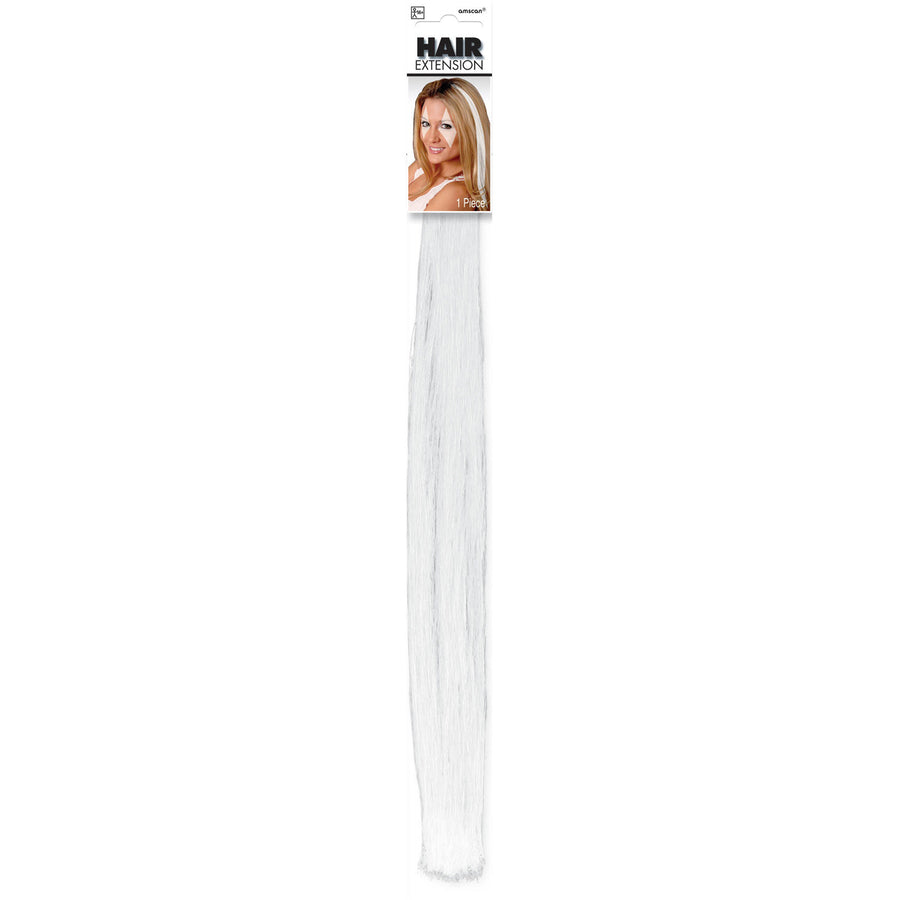 AMSCAN HAIR EXTENSIONS - WHITE