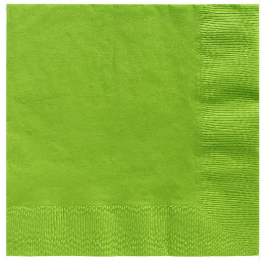 KIWI GREEN LUNCH NAPKINS - PACK OF 20