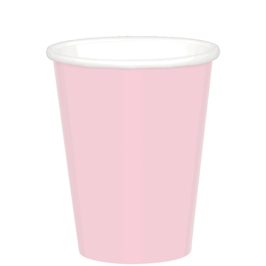 BLUSH PINK PAPER 266ML CUPS - PACK OF 20